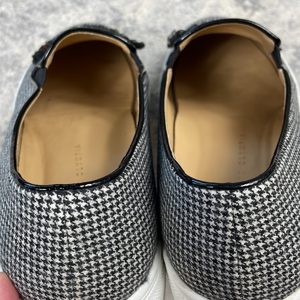 Charlotte Olympia Alex Houndstooth Broken Heart Platform Sneakers Slip On - Picture 8 of 10
